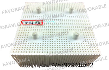 Bristle Blocks Brushes 1.6" Poly - ROUND FOOT - White PP / NYLON For Gerber GT5250 92910002