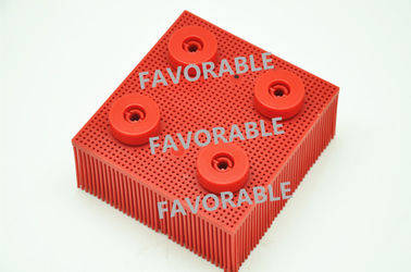 130297 702583 Round Foot Red Nylon Bristles For VT5000 VT7000